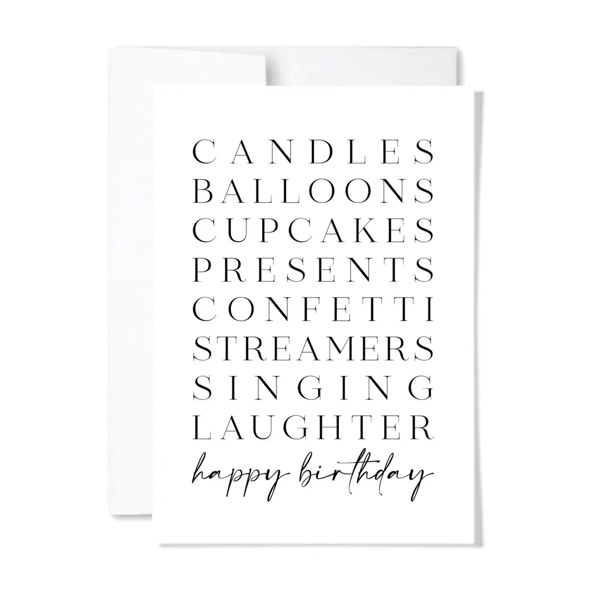 Paperscript Happy Birthday Card