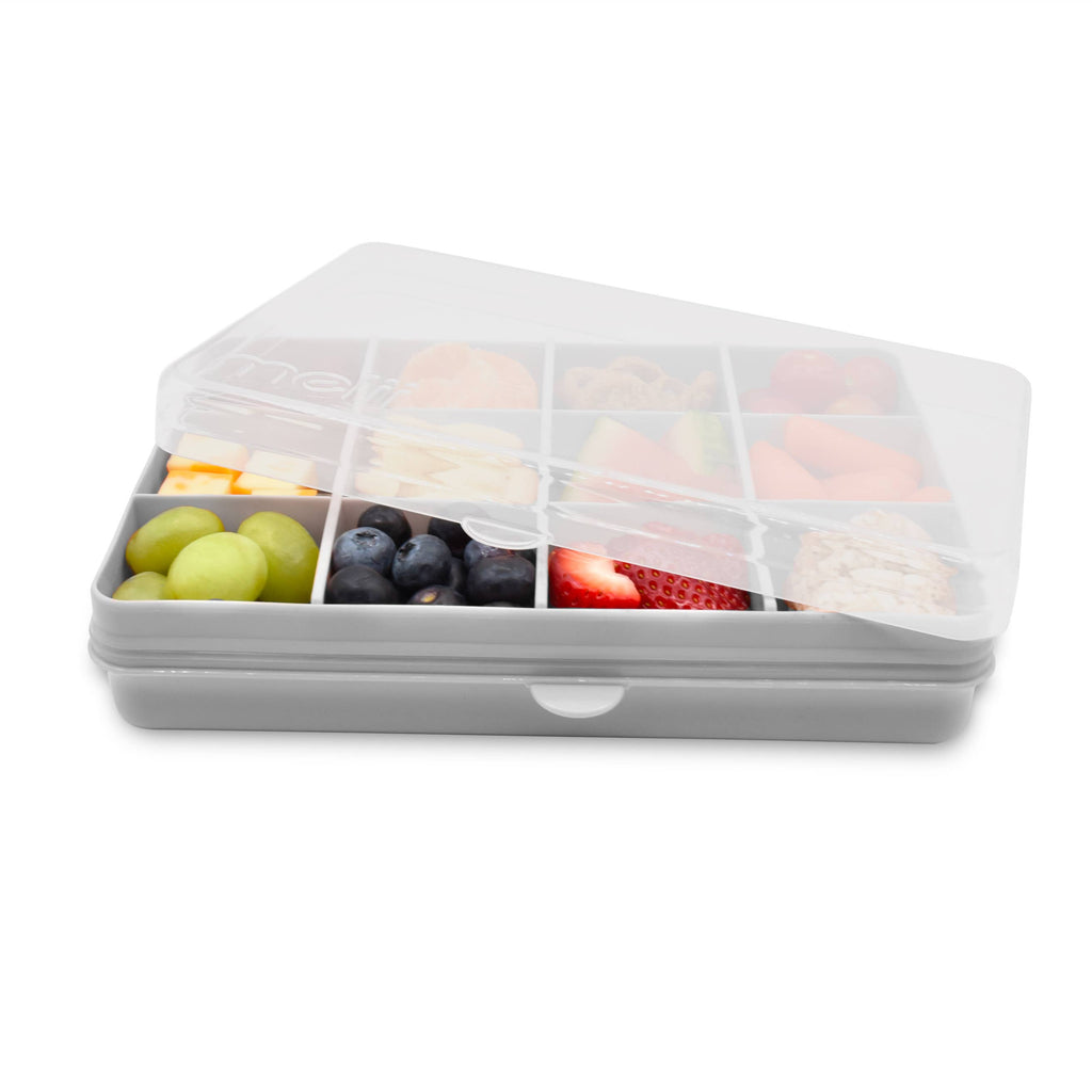 melii Snackle Box Pink Divided Snack Container with 12 Compartments