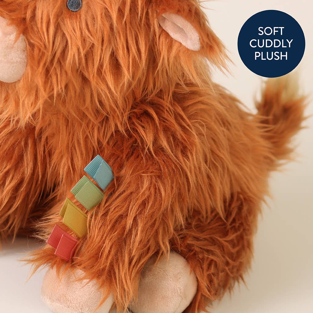 Itzy Ritzy Sweetie Snuggles Highland Cow Plush