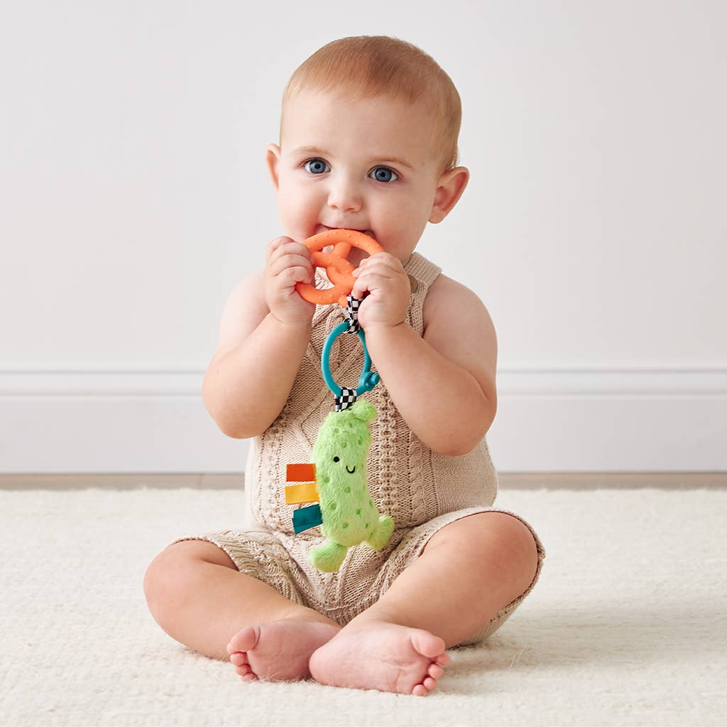 Itzy Ritzy Itzy Pal Cow Plush + Teether