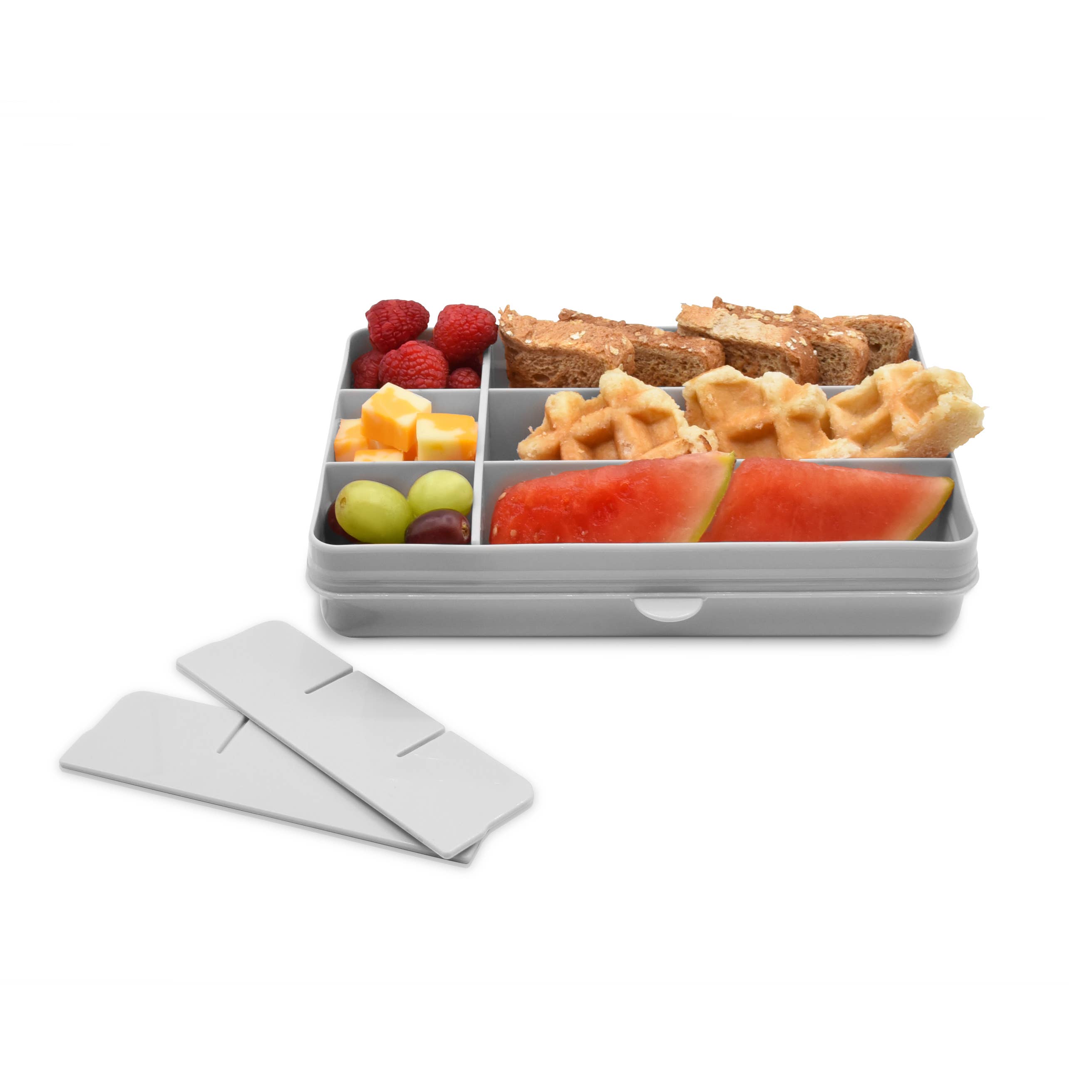 melii Snackle Box Pink Divided Snack Container with 12 Compartments