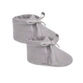 Quincy Mae Periwinkle Ribbed Baby Booties