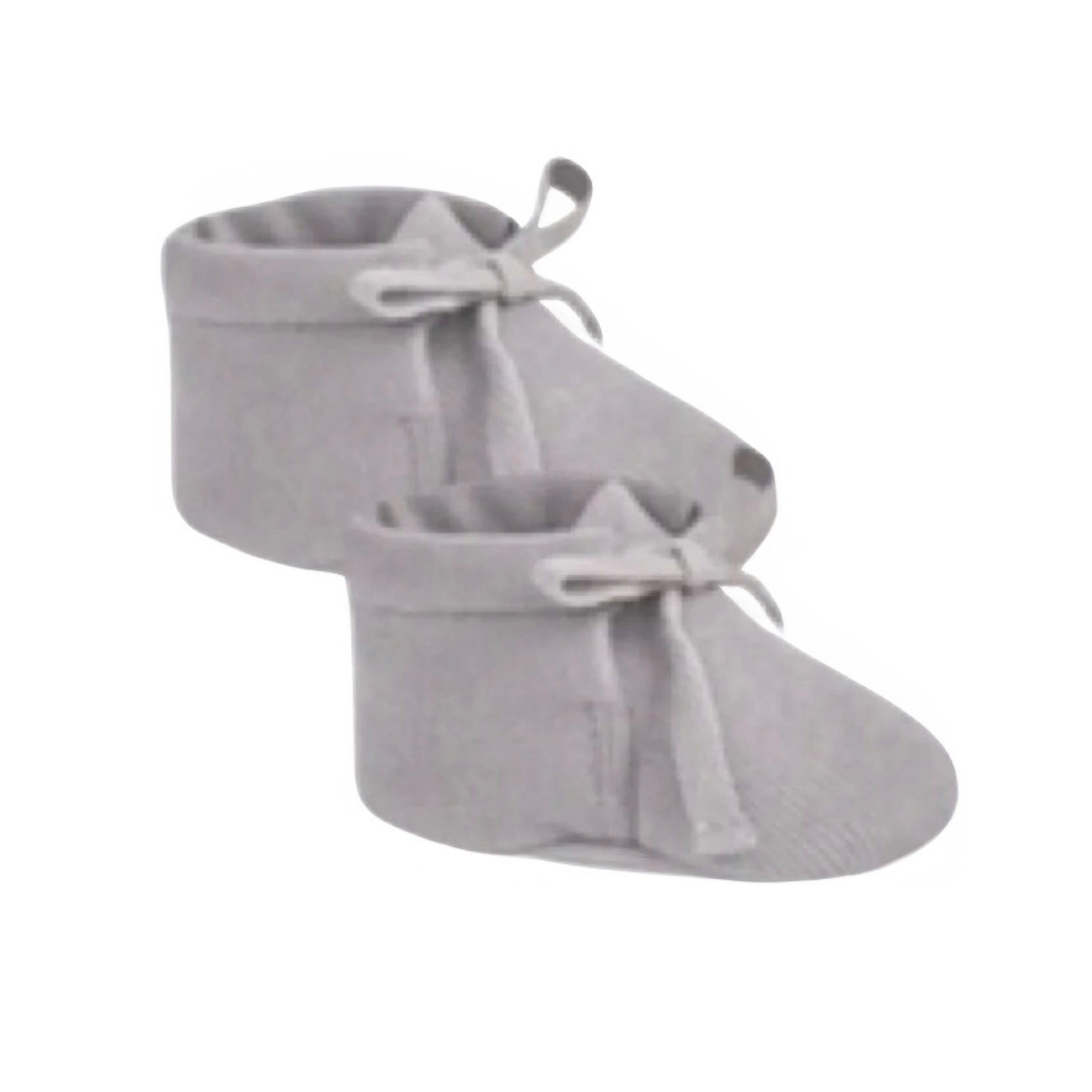 Quincy Mae Periwinkle Ribbed Baby Booties