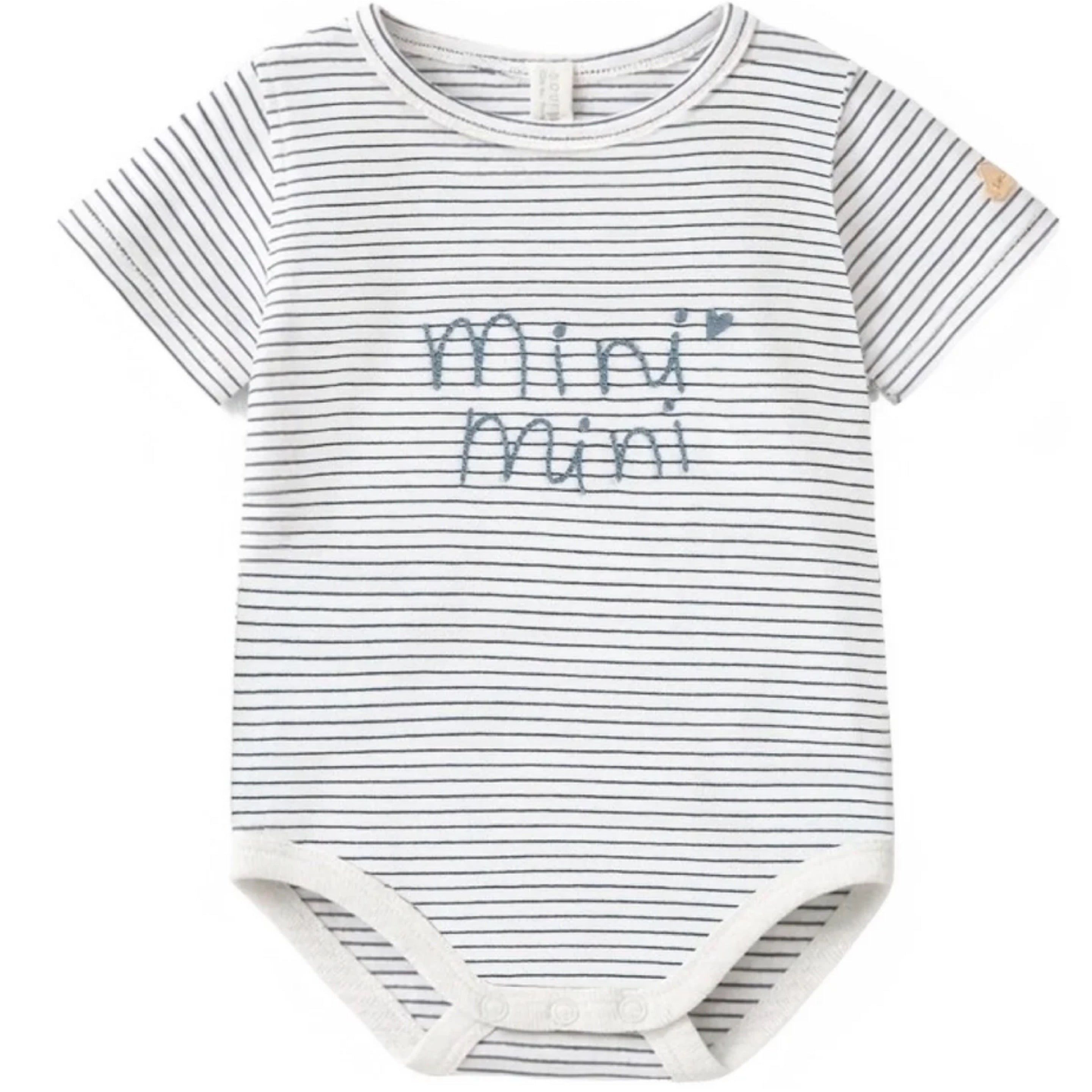 Souris Mini Blue & Cream Striped Bodysuit