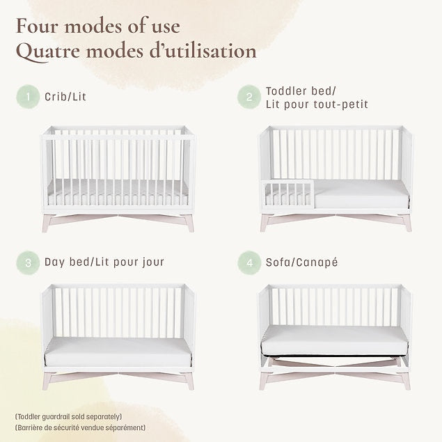 Little Seeds Pala Convertible 4 in 1 Crib White  Online Exclusive