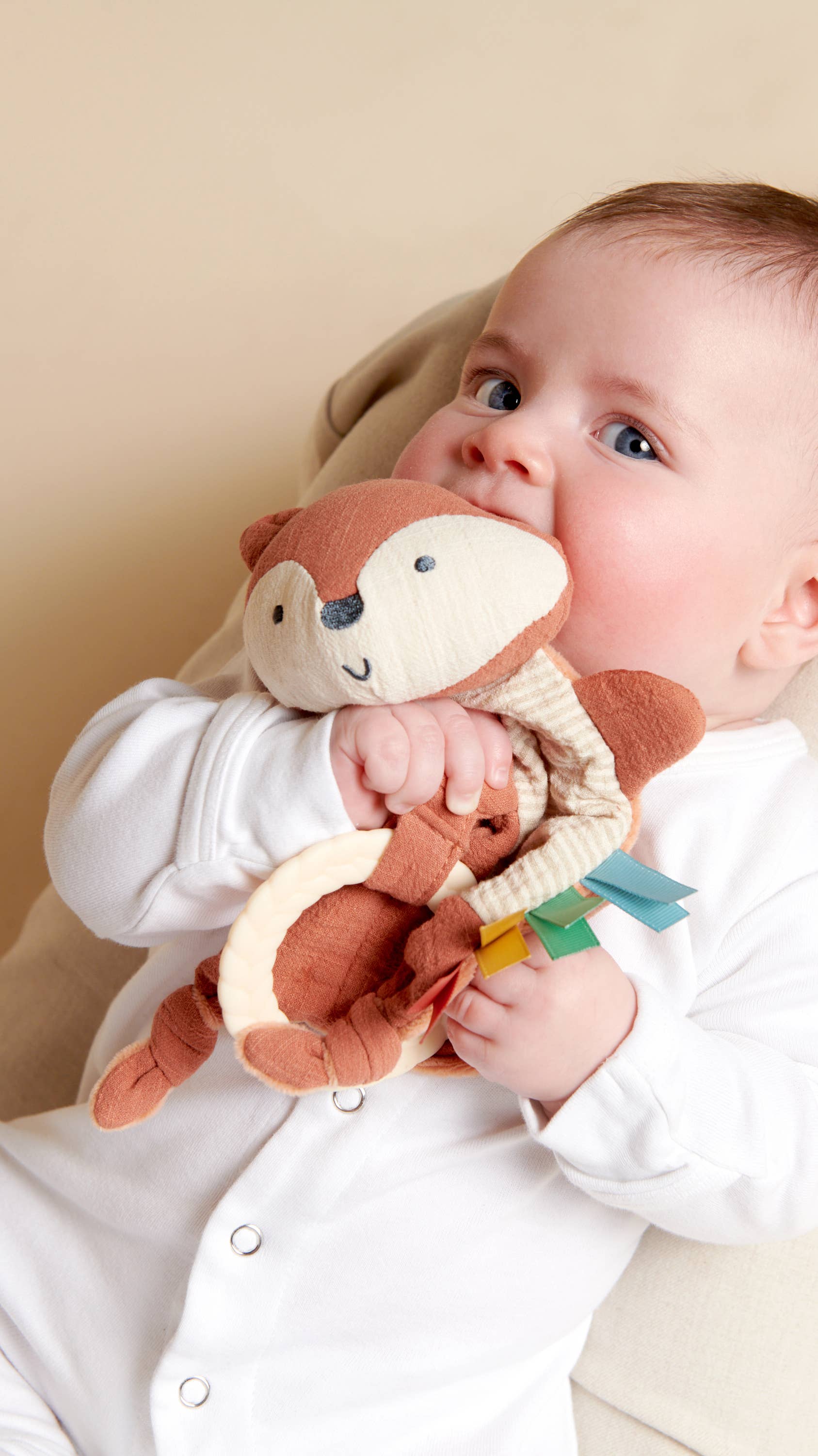 Itzy Ritzy Bitzy Crinkle Bunny Sensory Toy With Teether