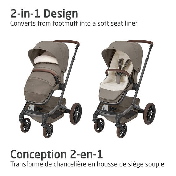 Maxi Cosi 2-In-1 Footmuff Twillic Truffle - Online Exclusive