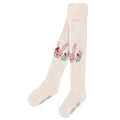 Souris Mini Cream Tights with Pattern