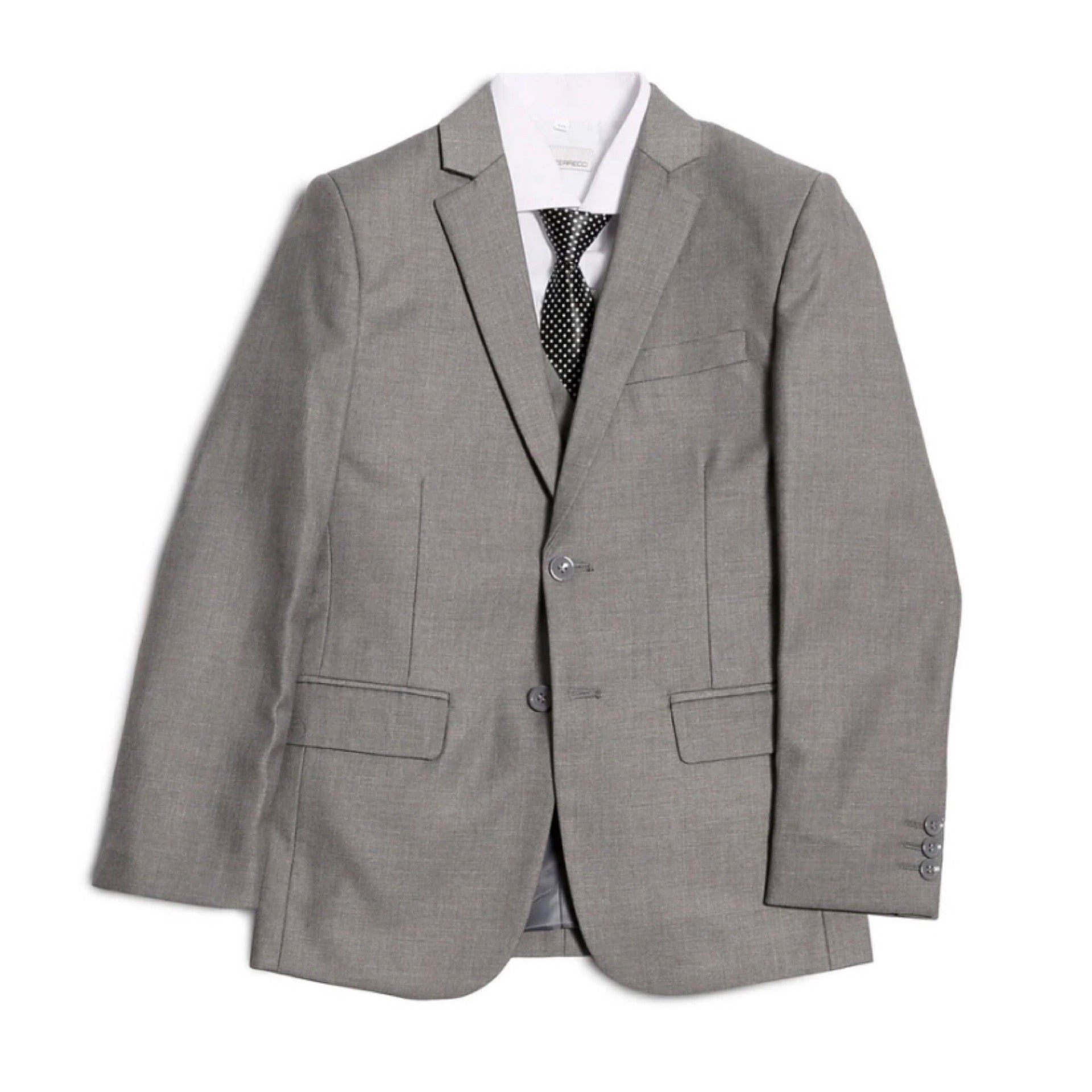 Ferrecci Boys JAX JR 5 Piece Suit Set - Light Grey