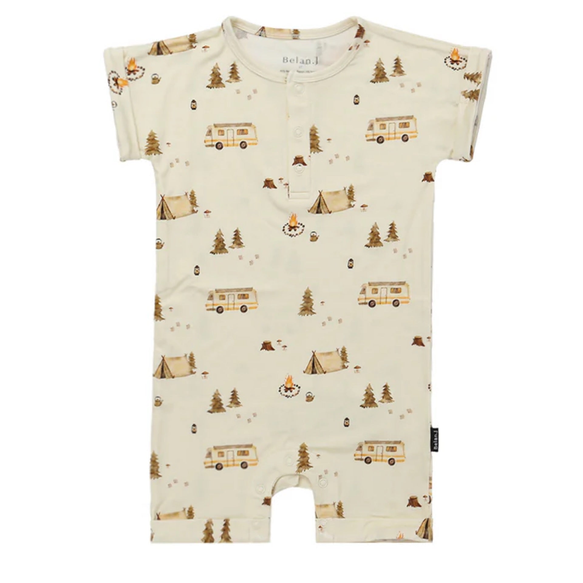 Belan J Day Camp Short Sleeve Shortall Romper