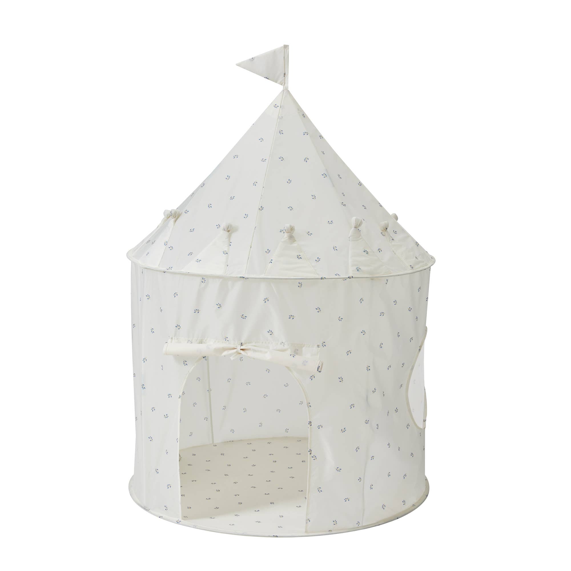 3 Sprouts Kids Play Tent Castle with Recycled Fabric - Blueberry Taupe