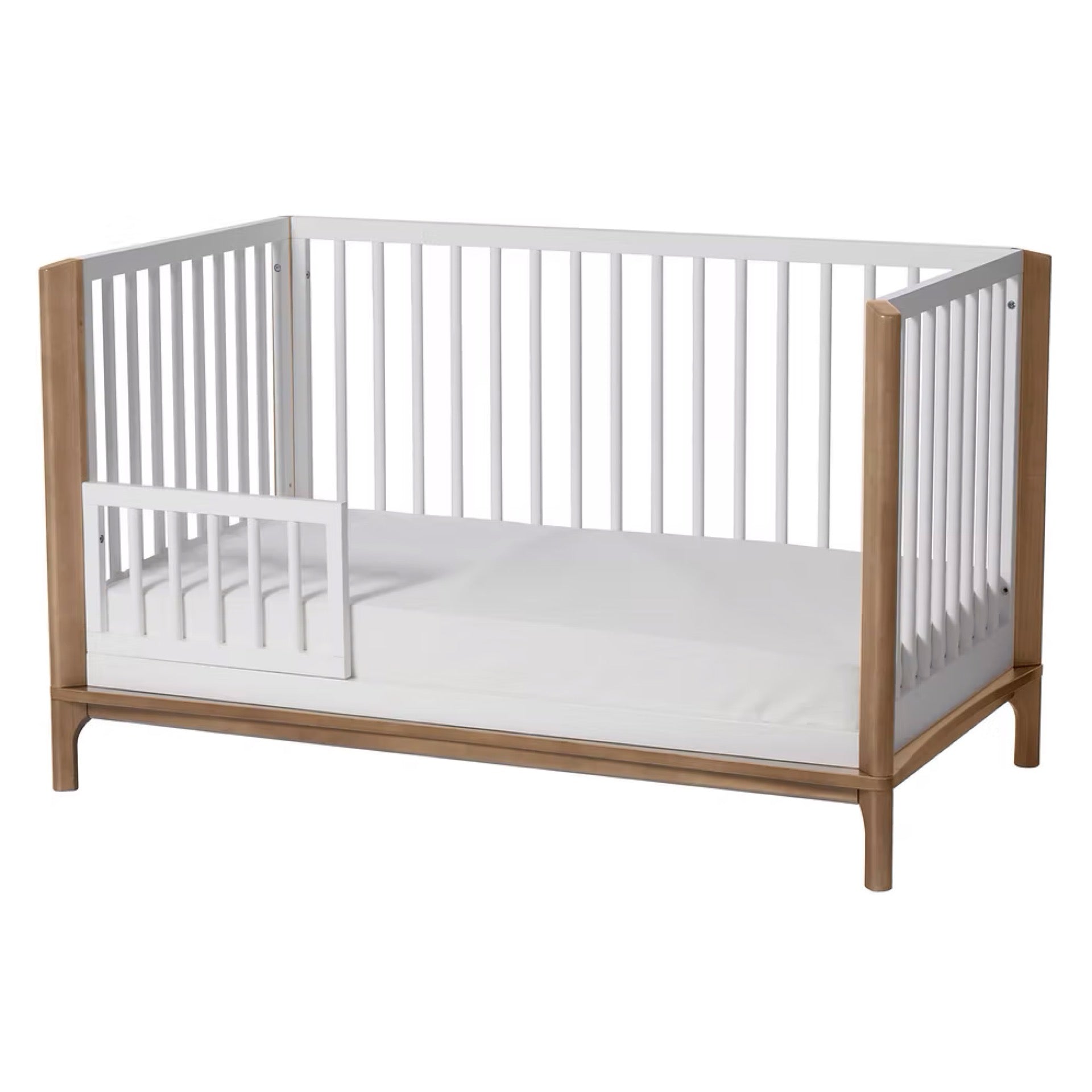 Little Seeds Toddler Guardrail (Spindle) Laurel Collection White - Online Exclusive