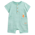Souris Mini Green Striped Romper