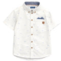 Souris Mini White Short Sleeve Button Up Shirt