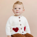 The Blueberry Hill Red Heart Cardigan