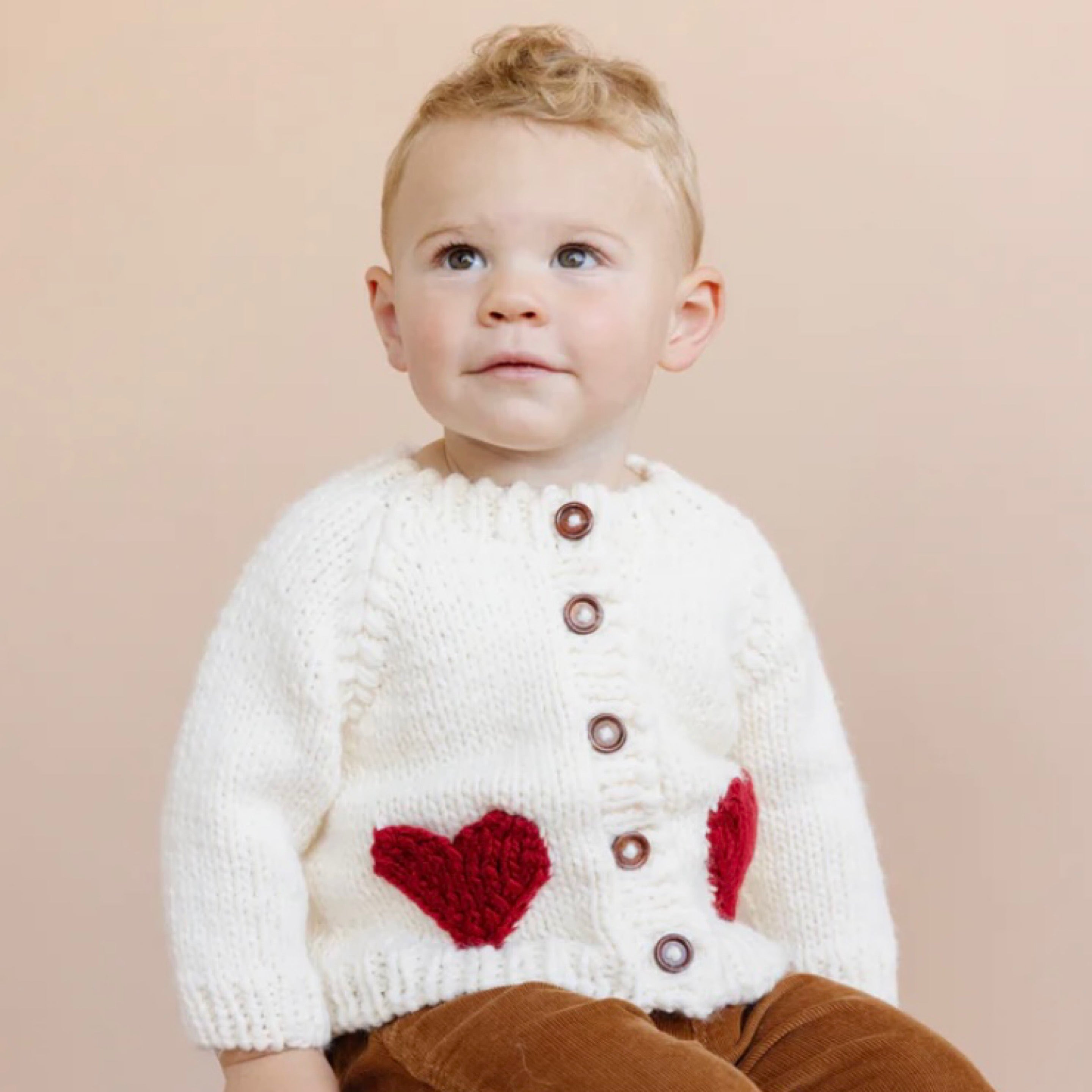 The Blueberry Hill Red Heart Cardigan