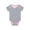 Juddlies Driftwood Grey Organic Cottage Short Sleeve Bodysuit - Driftwood