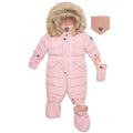 Deux par Deux Pink One Piece Baby Snowsuit