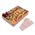 melii Snackle Box Pink Divided Snack Container with 12 Compartments