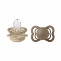 BIBS Vanilla/Dark Oak Supreme Silicone Pacifiers