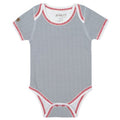 Juddlies Driftwood Grey Organic Cottage Short Sleeve Bodysuit - Driftwood