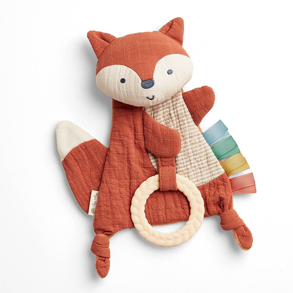 Itzy Ritzy Bitzy Crinkle Fox Sensory Toy With Teether