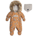 Deux par Deux Woodland Animals One Piece Snowsuit