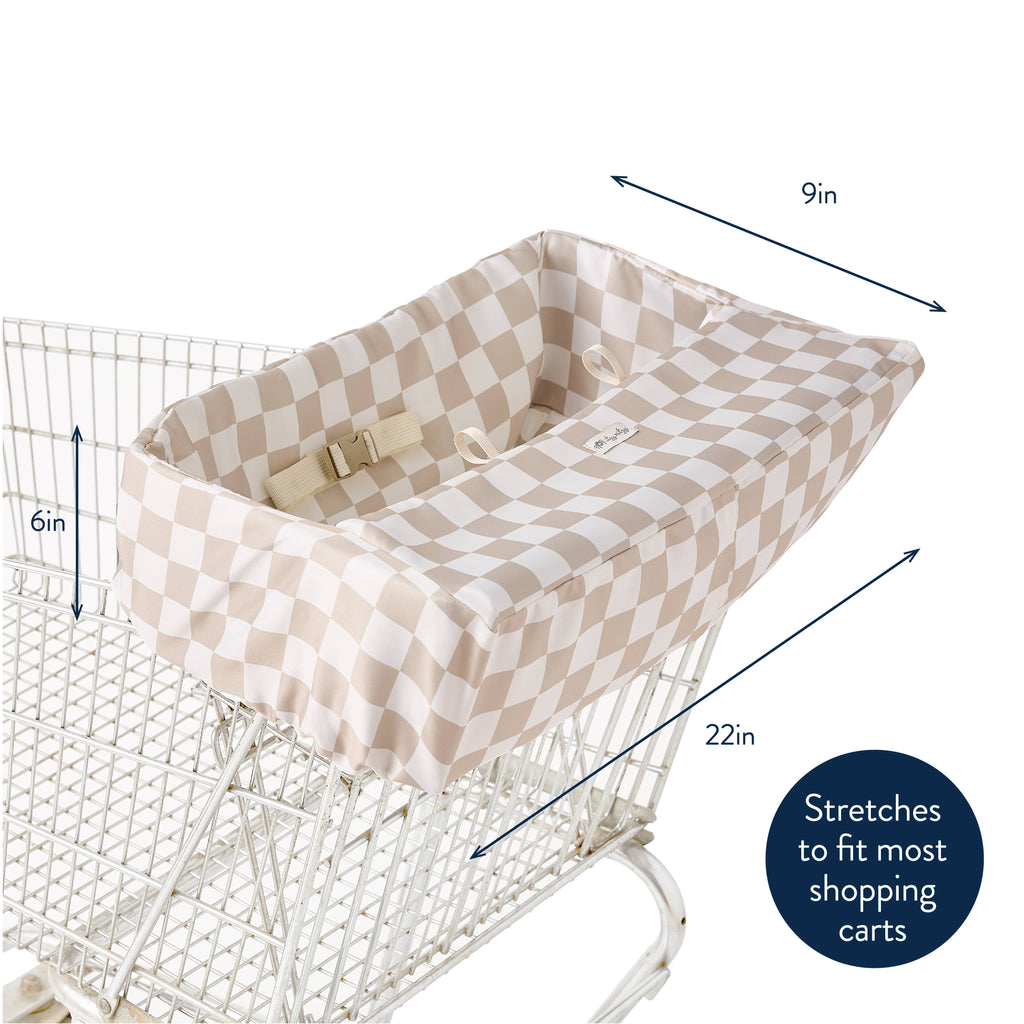 Itzy Ritzy Checkerboard Itzy Shopping Cart Cover