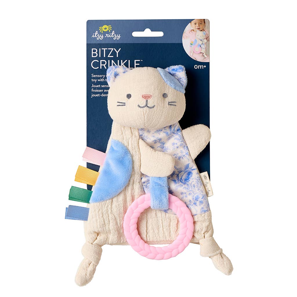 Itzy Ritzy Bitzy Crinkle Fox Sensory Toy With Teether