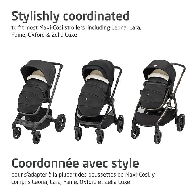 Maxi Cosi 2-In-1 Footmuff Twillic Black - Online Exclusive