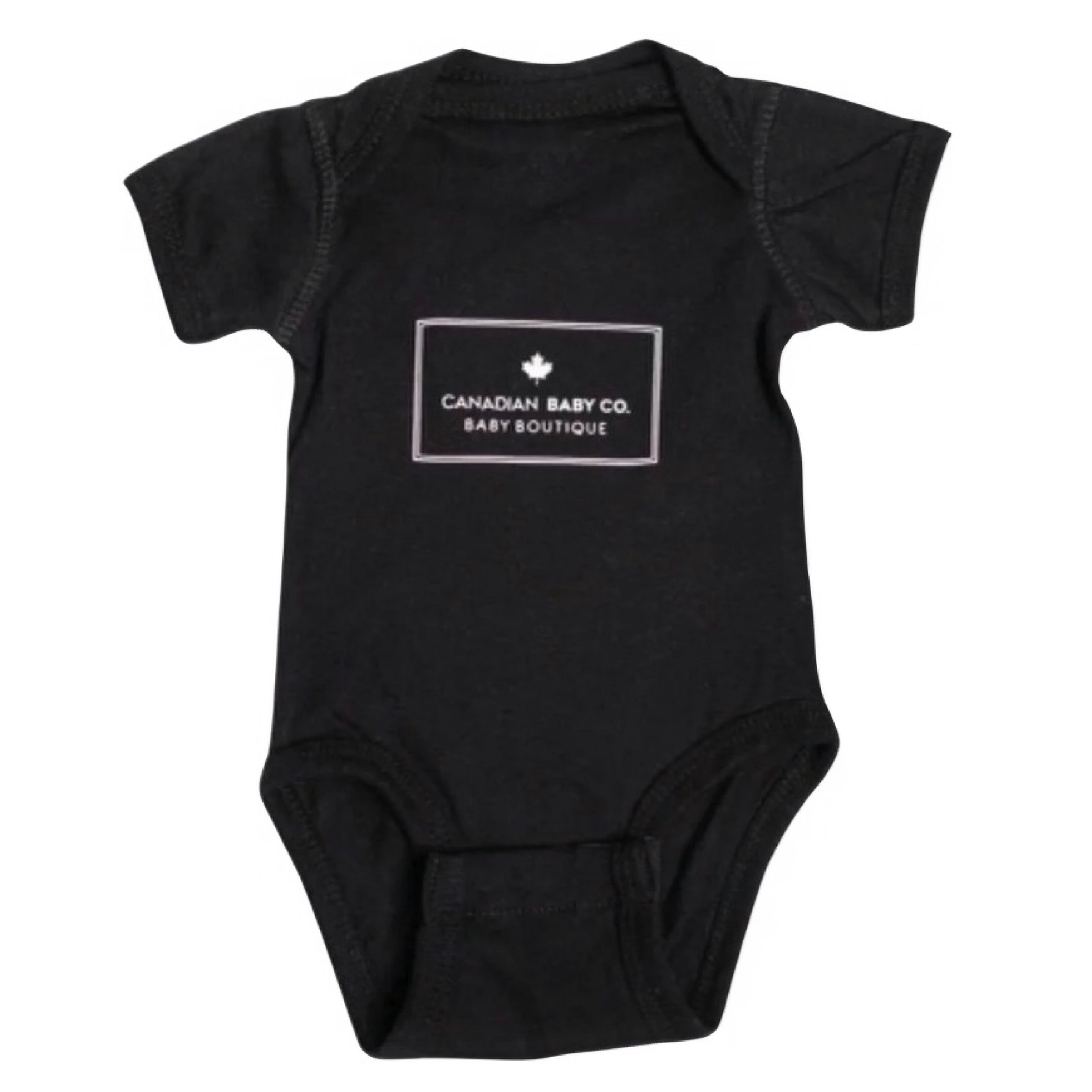 Canadian Baby Co. Black Onesie
