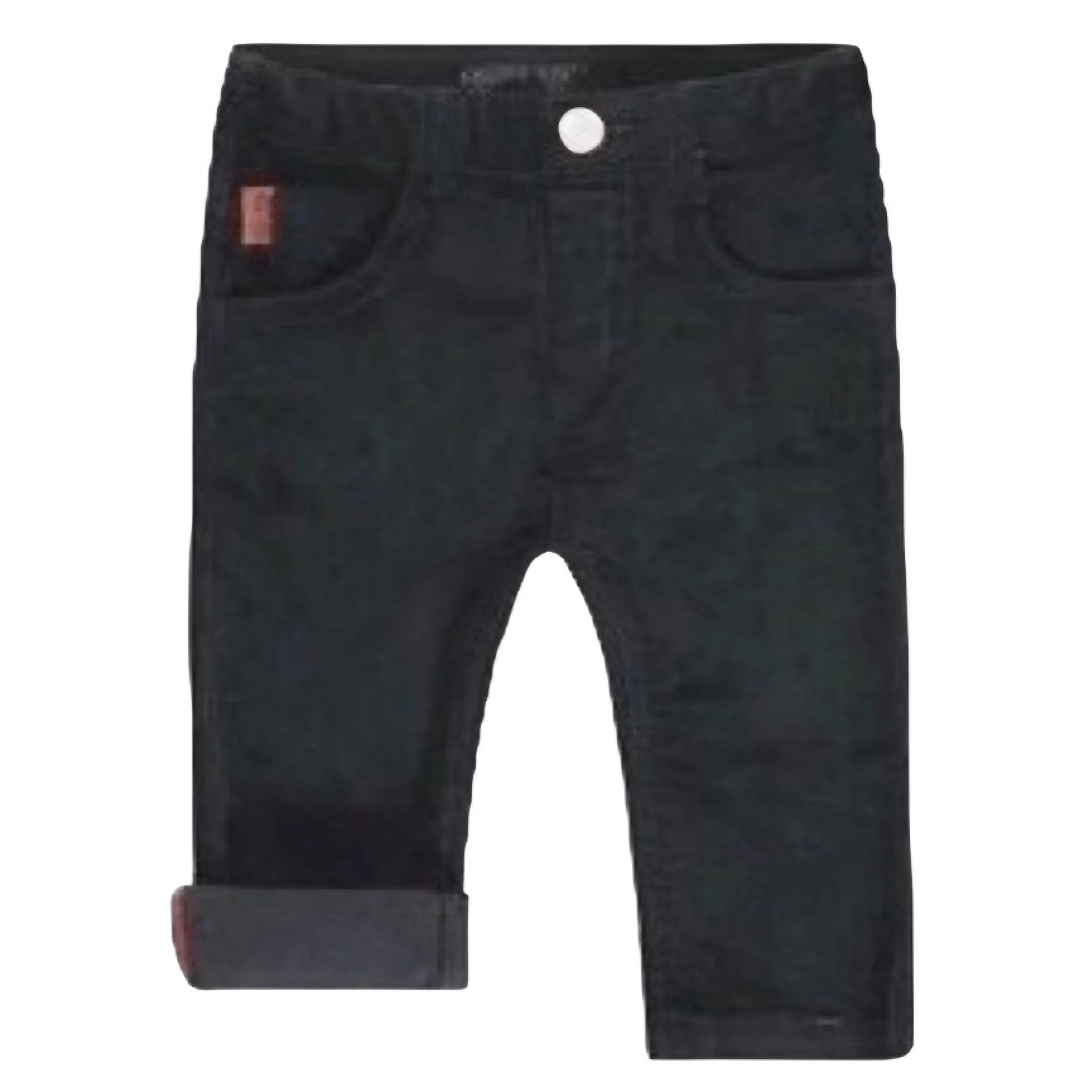 Souris Mini Black Corduroy Regular Fit Pants