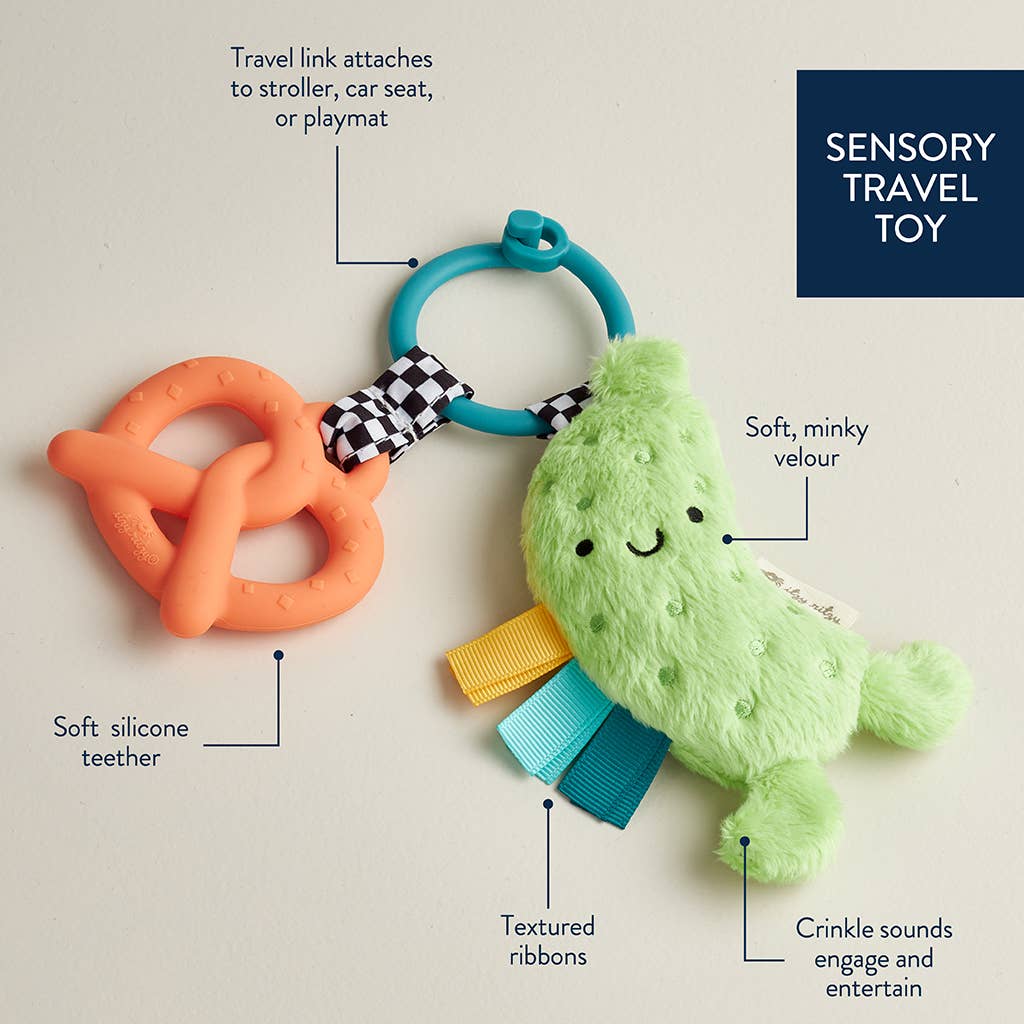 Itzy Ritzy Itzy Pal Cow Plush + Teether