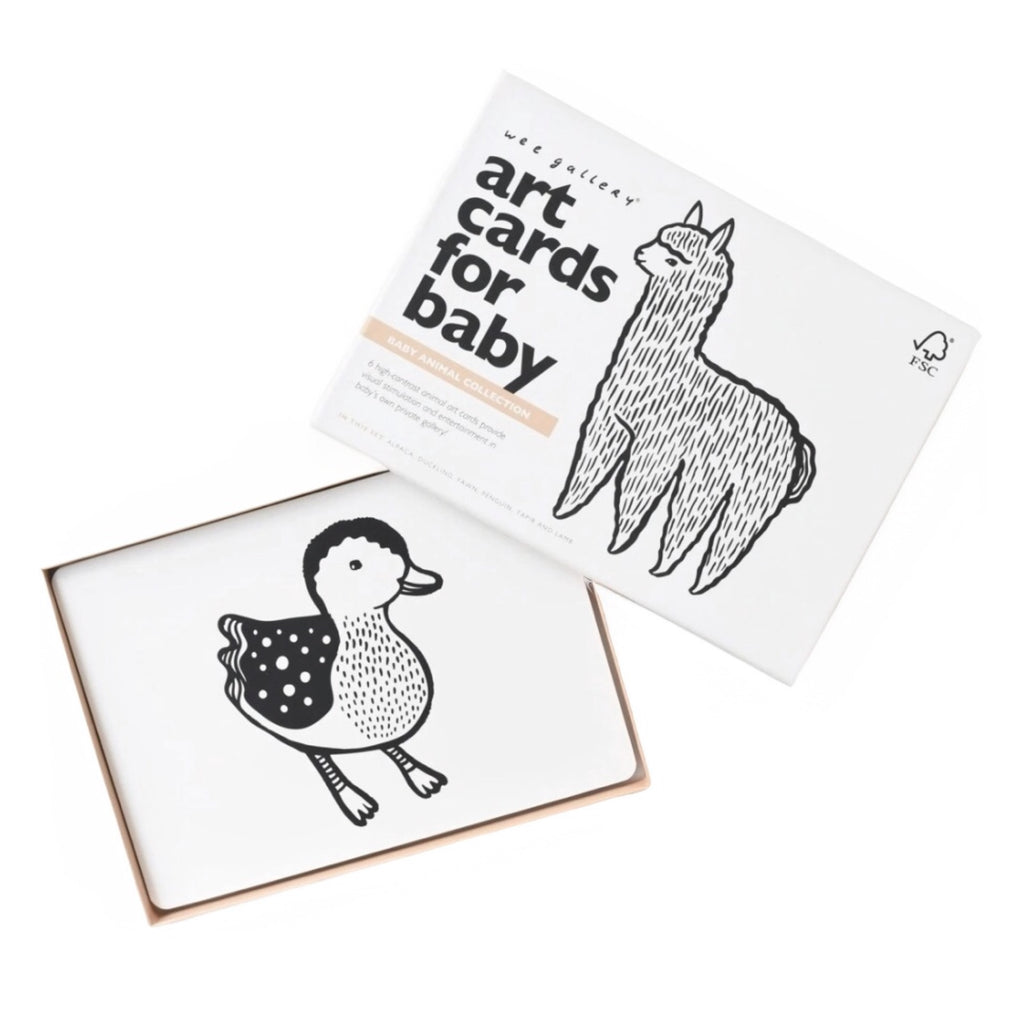 Wee Gallery Baby Animals Art Cards for Baby