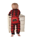 Lazy One Bear Cheeks Infant Plaid Flapjack