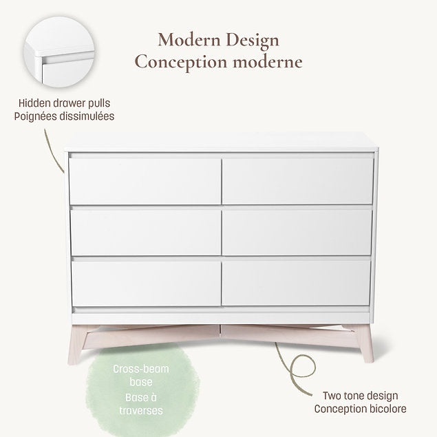 Little Seeds Pala 6 Drawer Dresser Taupe - Online Exclusive