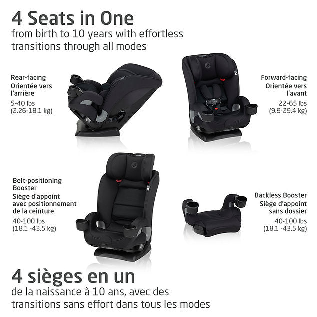 Maxi Cosi Kani 4-in-1 Conv Car Seat Authentic Black - Online Exclusive