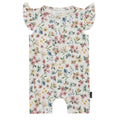 Belan J Spring Meadow Ruffled Sleeves Shortall Romper