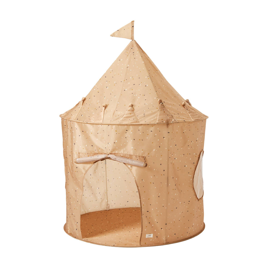 3 Sprouts Kids Play Tent Castle with Recycled Fabric - Gingham Blue