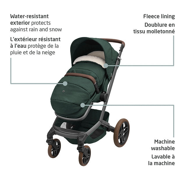 Maxi Cosi 2-In-1 Footmuff Twillic Green - Online Exclusive