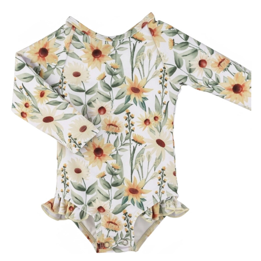 Current Tyed Clothing - The Brooklyn Ruffle Rashguard Swimsuit