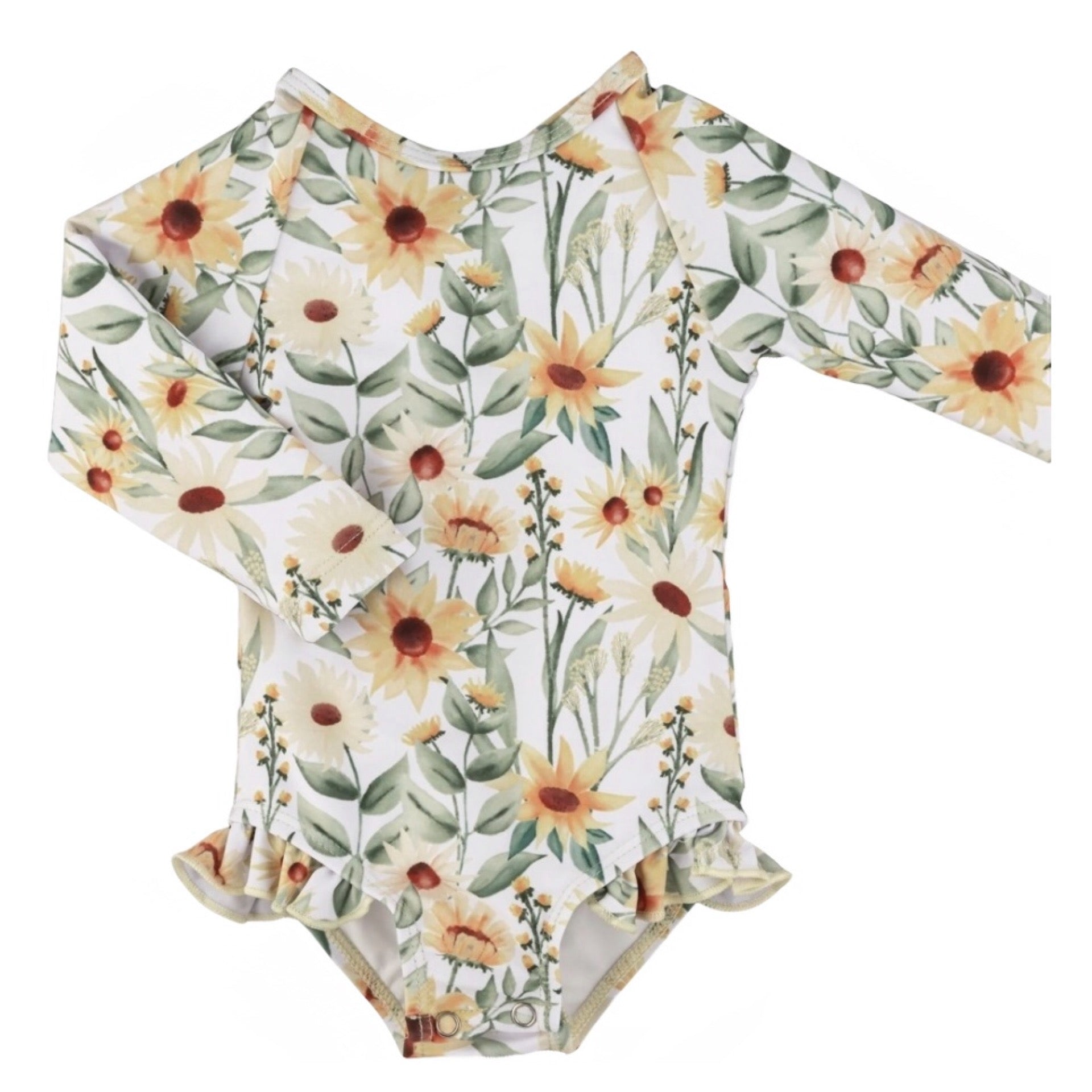 Current Tyed Clothing - The Brooklyn Ruffle Rashguard Swimsuit