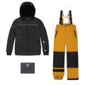 Deux Par Deux Two Piece Snowsuit Black And Spice