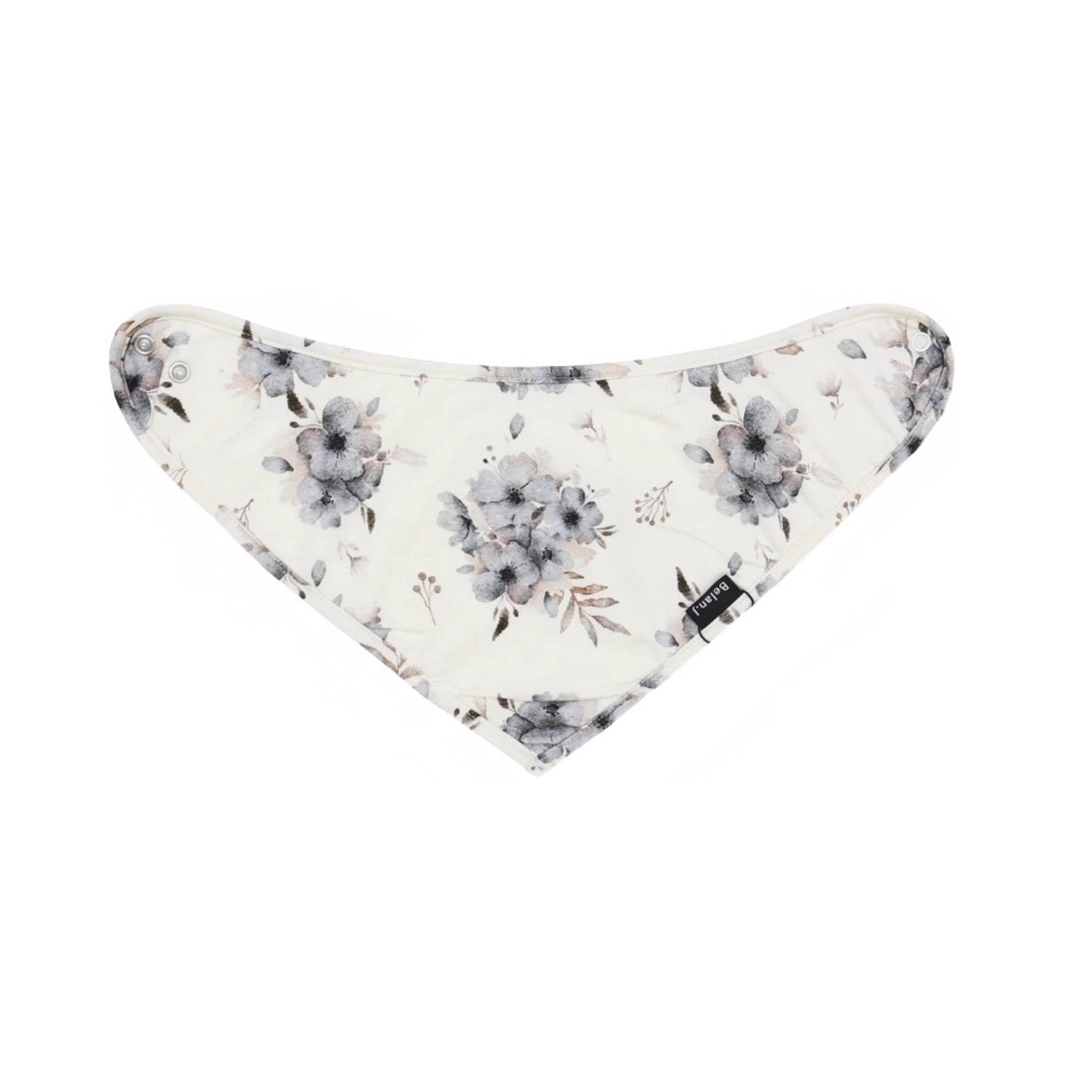Belan J Frosty Floral Bandana Bib