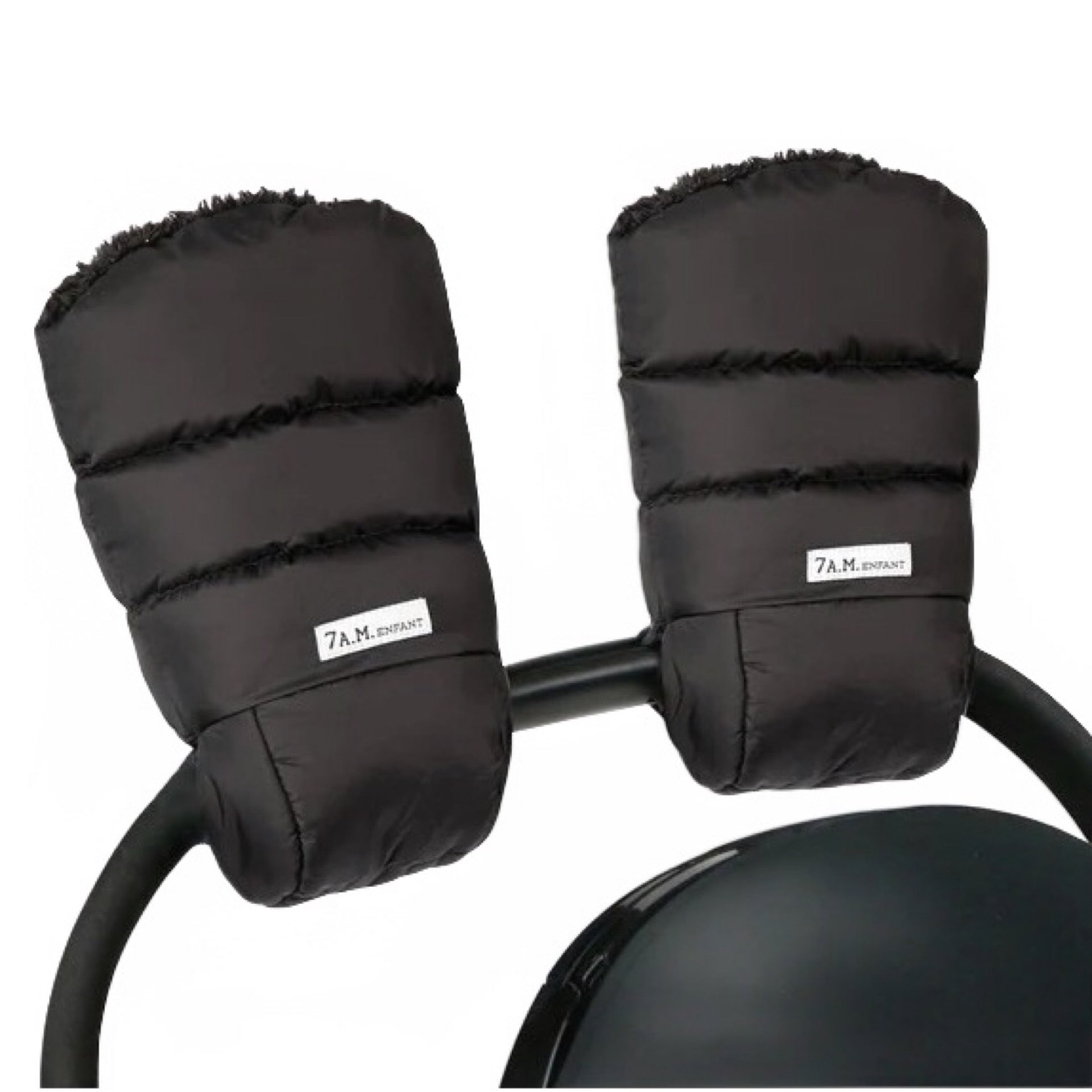 7AM Black Warmmuffs Plush
