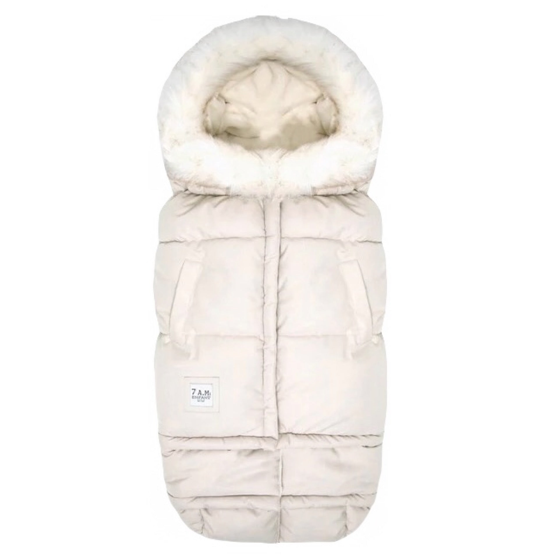 7AM White Faux Fur Heather Beige Blanket 212 Evolution Tundra - Online Exclusive