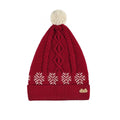 Souris Mini Red Hat in Twisted Knit with Pompom
