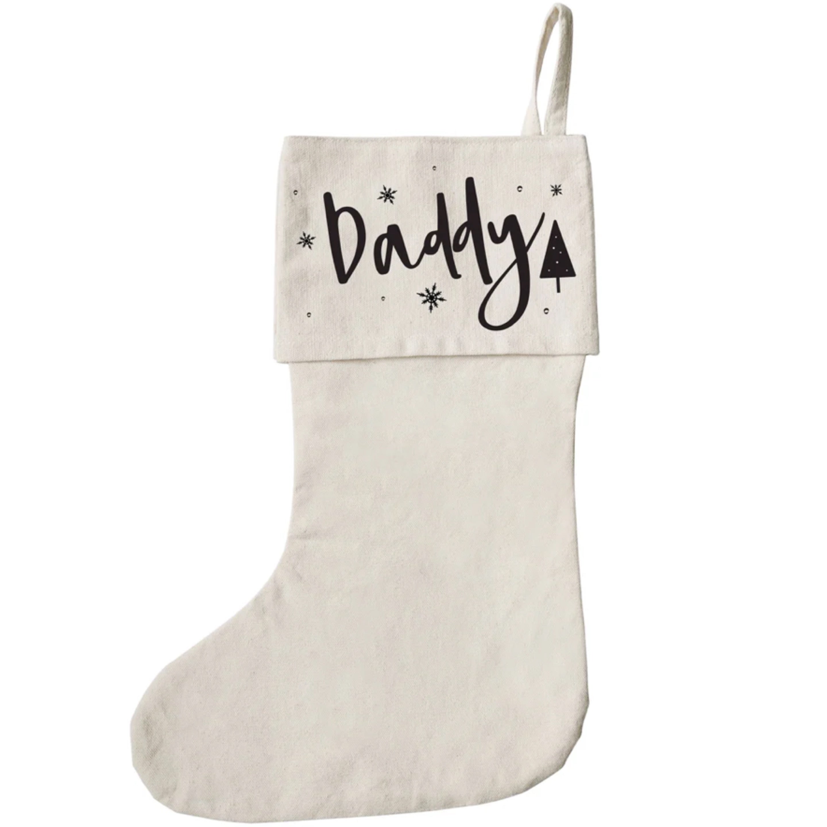 The Cotton & Canvas Co. Daddy Christmas Stocking
