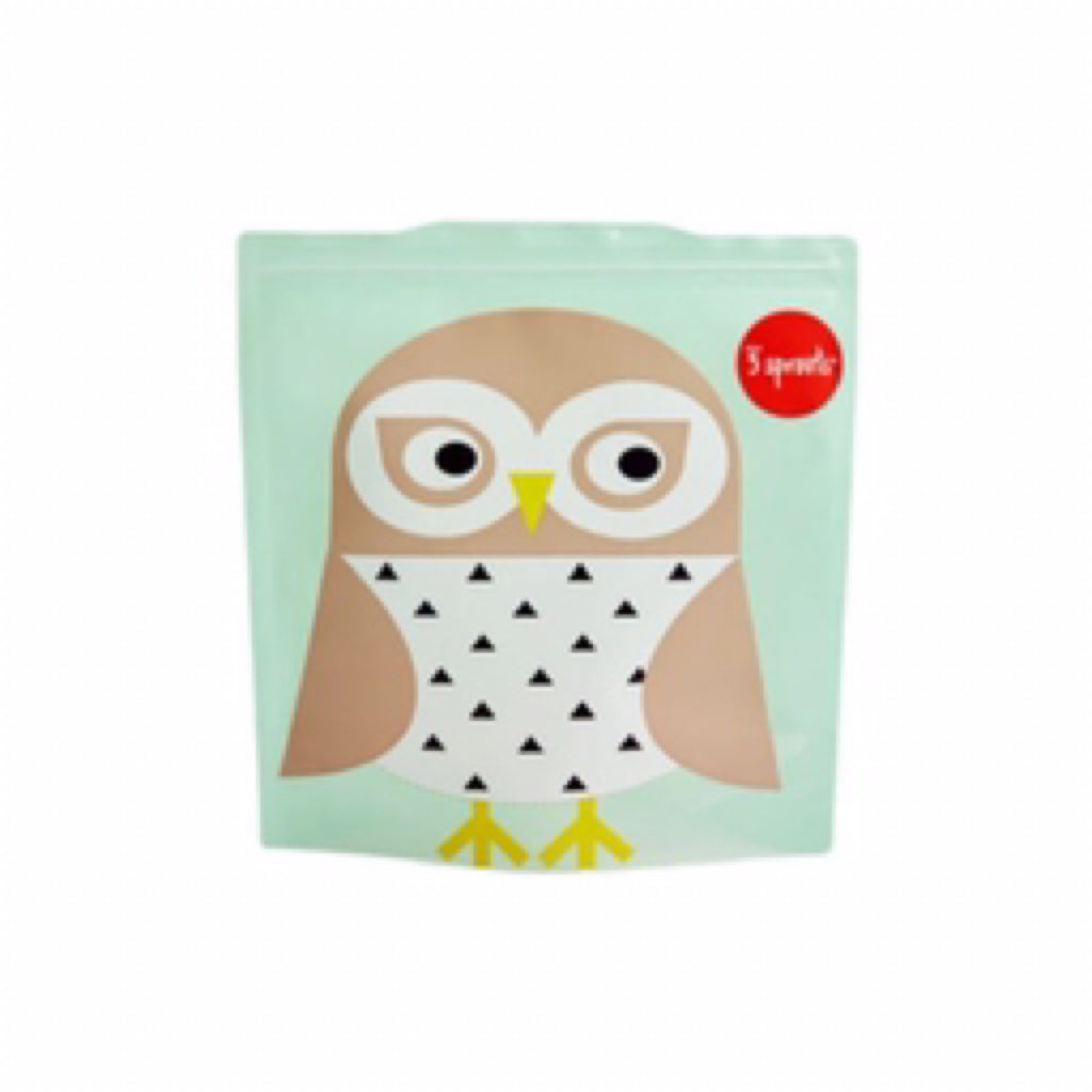 3 Sprouts Owl Sandwich Bag