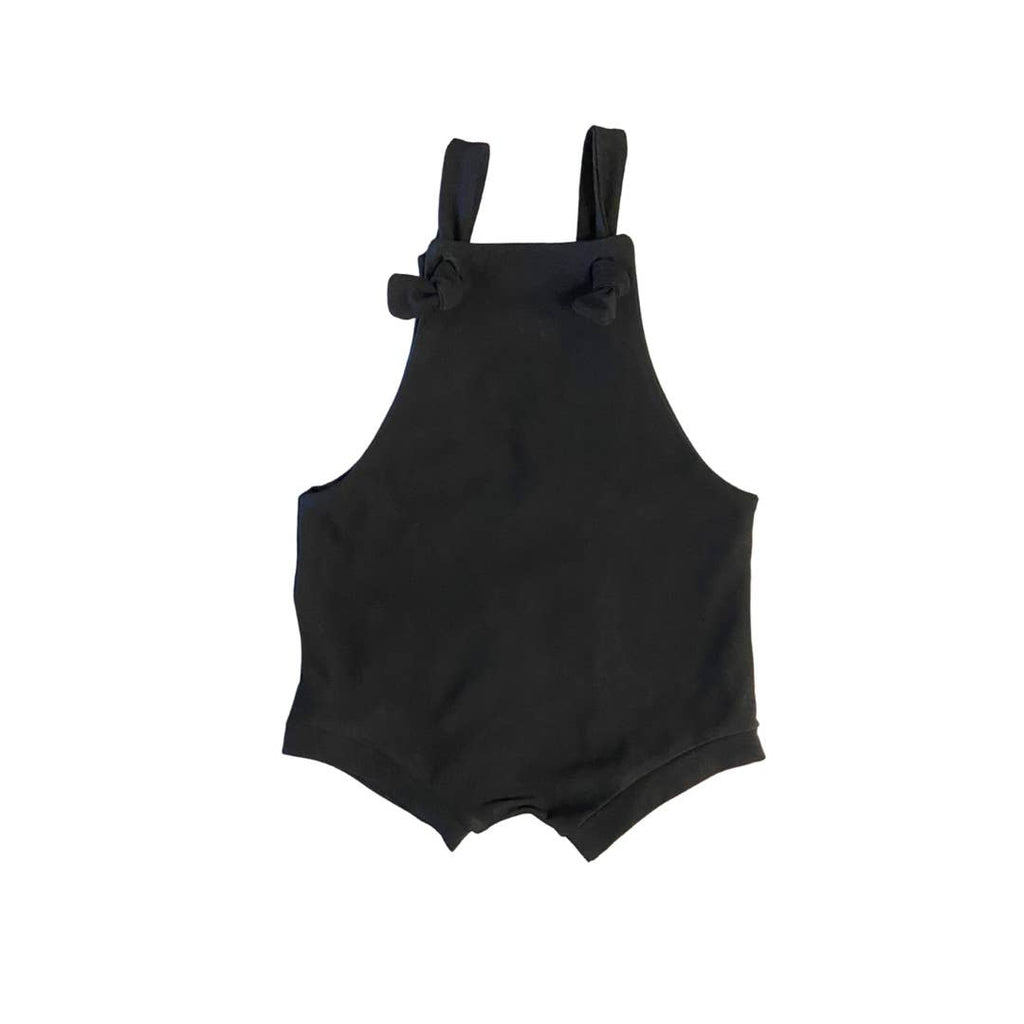 Pretty Plum Boutique Overall Shorts - Black